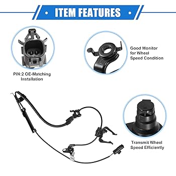 Amazon.com: VekAuto ABS Wheel Speed Sensor Compatible for